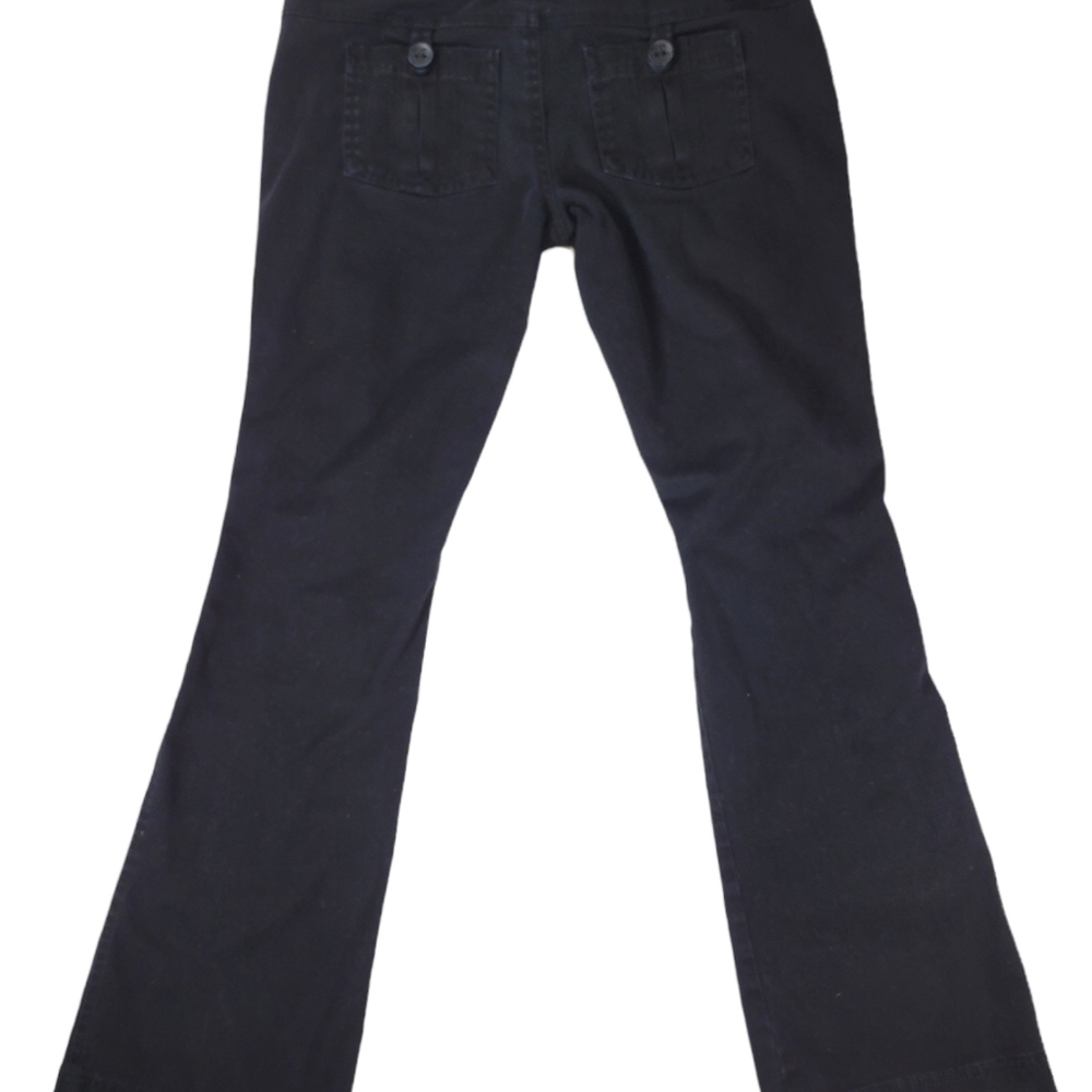 Vintage 90s/Y2K HOT KISS Straight Leg Black Jean Size 7/30.  READ!!